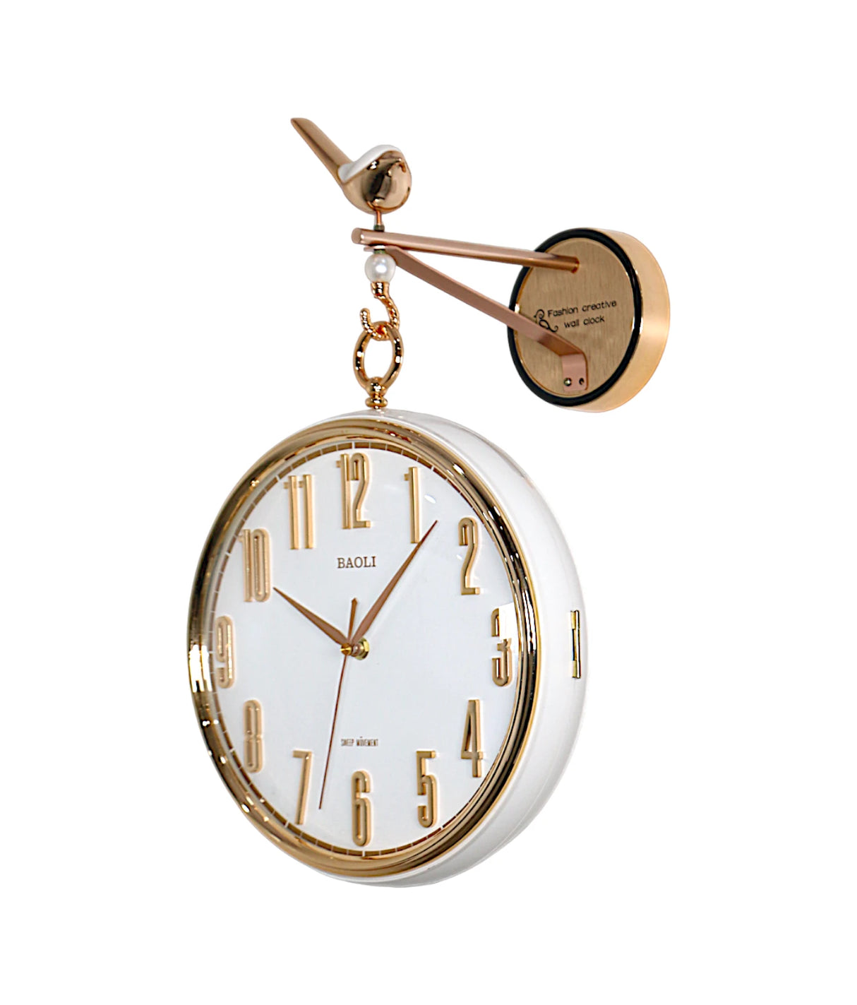 lobby clock moving gear white china