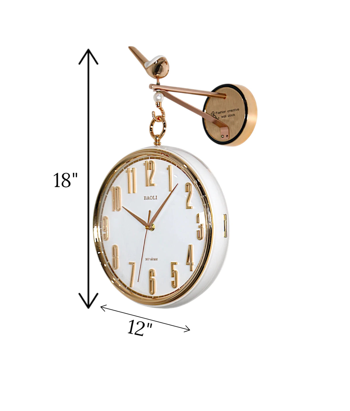 lobby clock moving gear white china