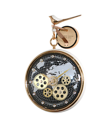 lobby clock moving gear white black china