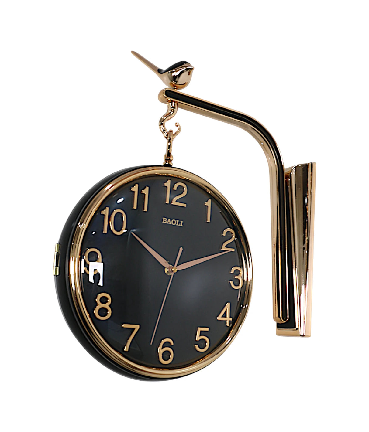 lobby clock sparrow black china