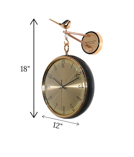 lobby clock black gold china