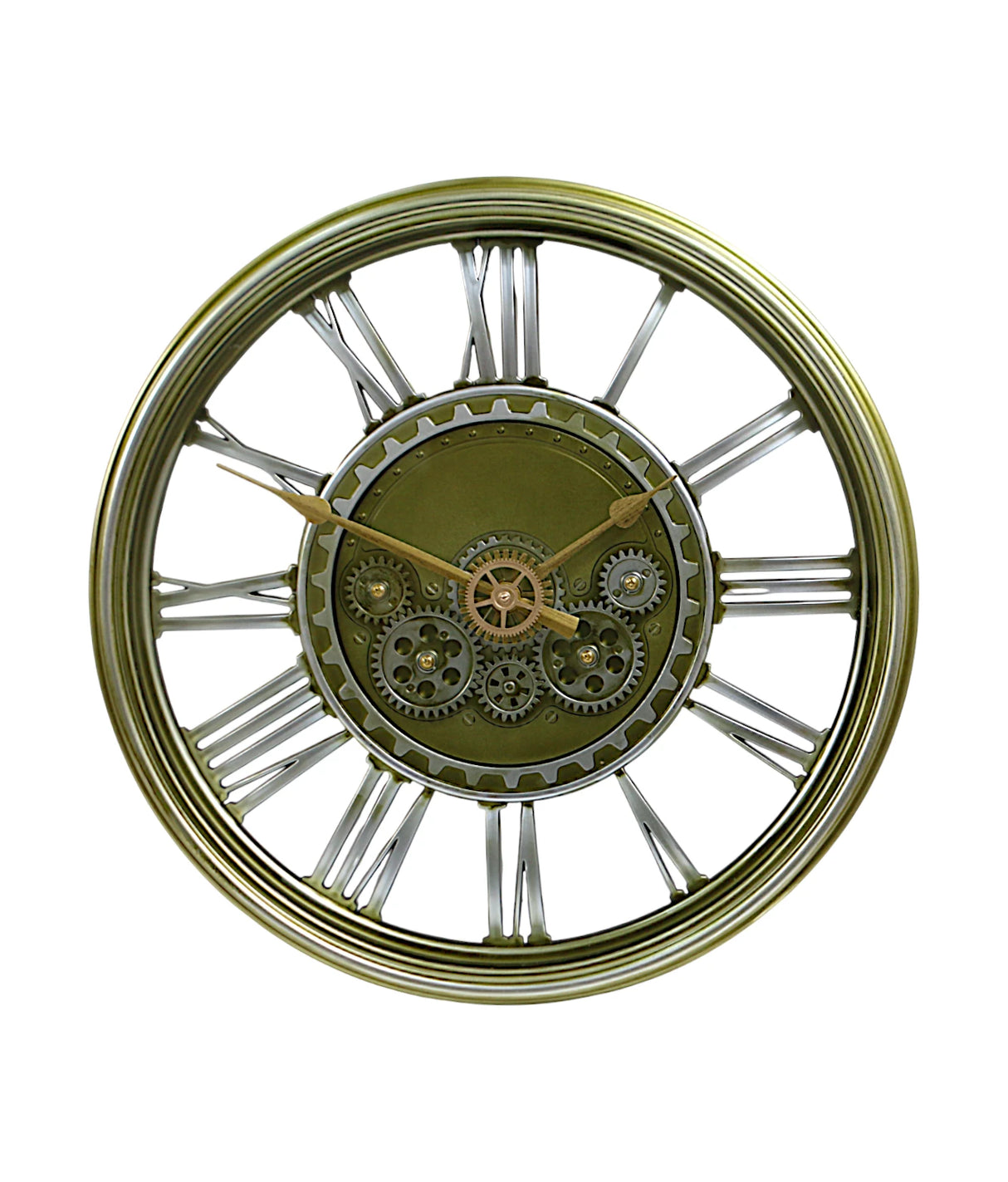 wall clock moving gear bronze china