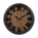 wall clock black wood china 16.8"x16.8" china