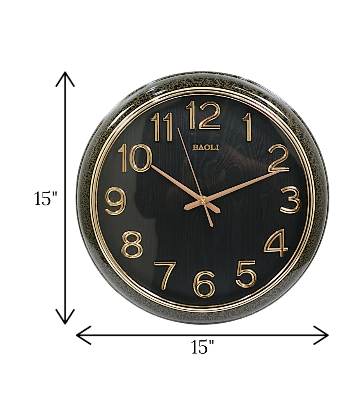 wall clock black china