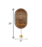 wall clock brown china