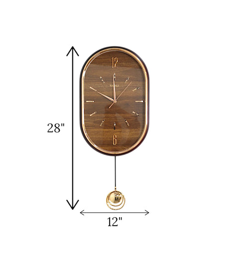 wall clock brown china