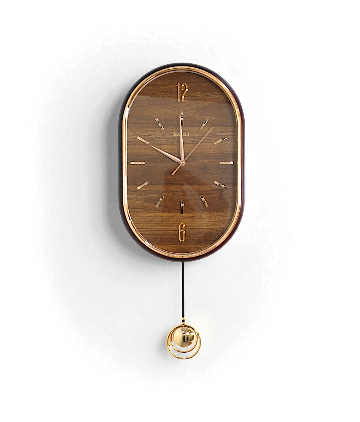 wall clock brown china