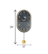 wall clock black china