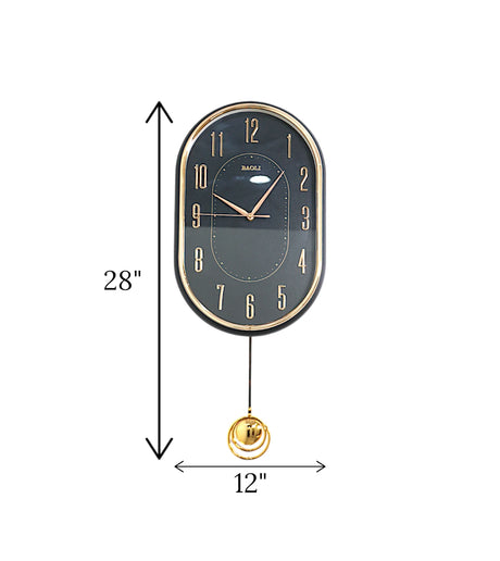 wall clock black china