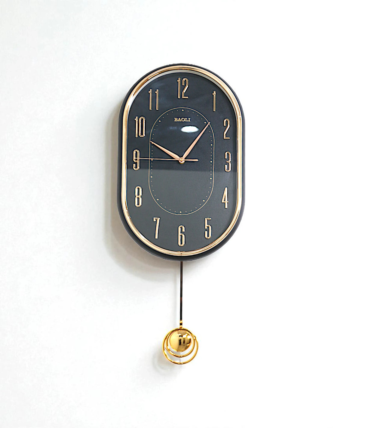 wall clock black china
