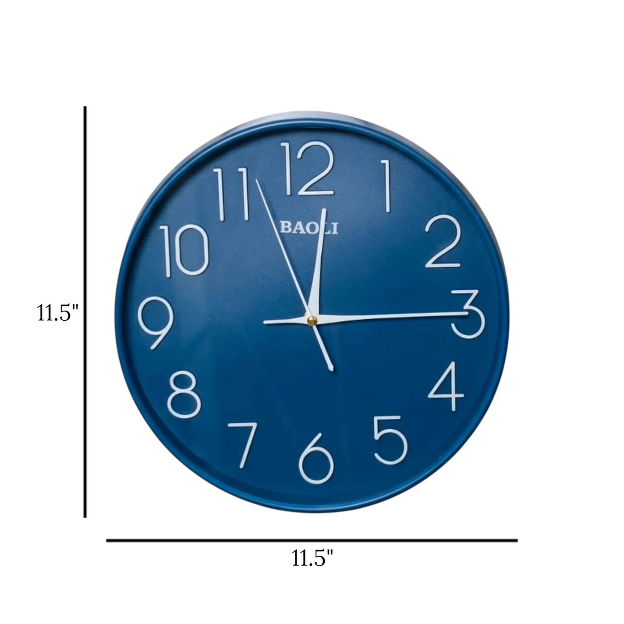wall clock blue 11.5"x11.5" china