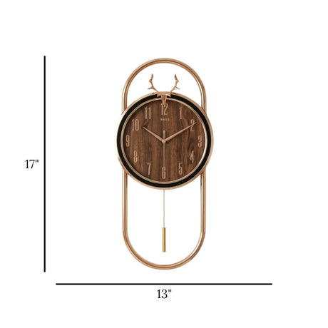 wall clock coffee 17"x13" china