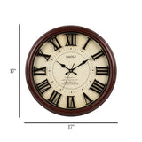 wall clock oak 17"x17" china