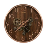 wall clock moving gear brown 14.5"x14.5" china