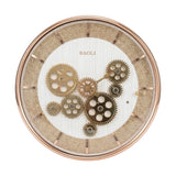 wall clock moving gear white & golden 13"x13" china