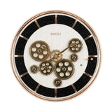 wall clock moving gear black & golden 13"x13" china