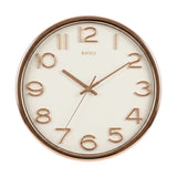 wall clock white & golden 14.5"x14.5" china