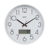 wall clock with digital date white 13.5''13.5'' china
