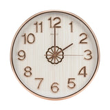 wall clock white & golden 17''x17'' china