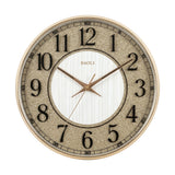 wall clock white & golden 14''x14'' china