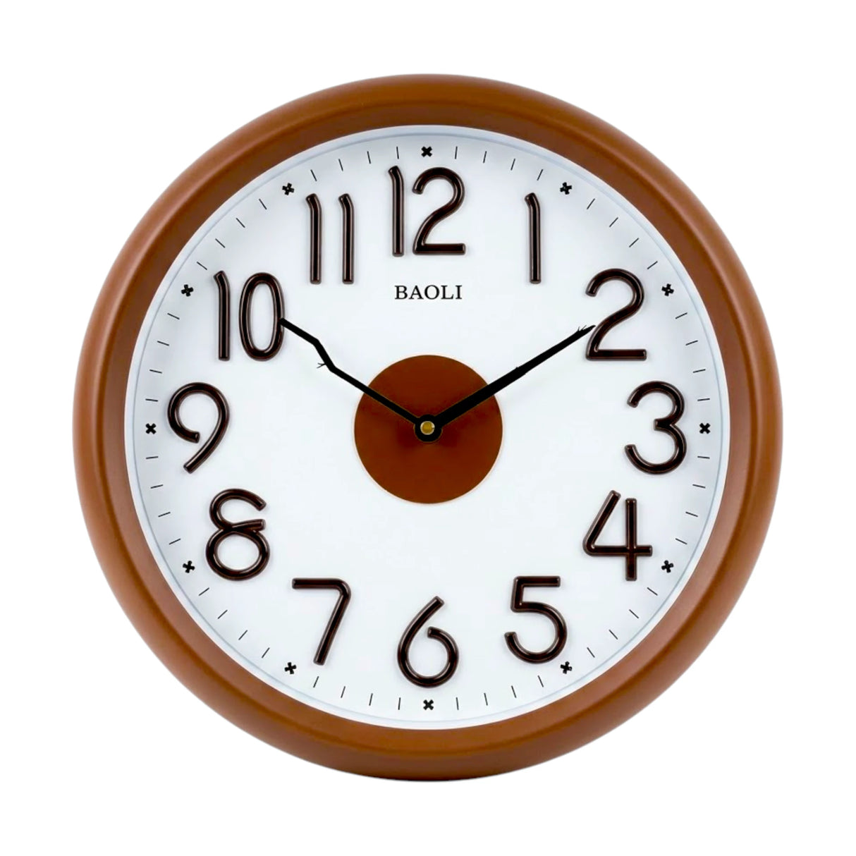 wall clock browm 14.5''x14.5'' china