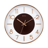 wall clock browm & golden 13.5''x13.5'' china