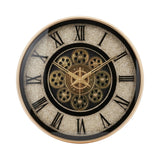 wall clock moving gear golden 13"x13" china