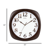 wall clock brown 15"x15" china