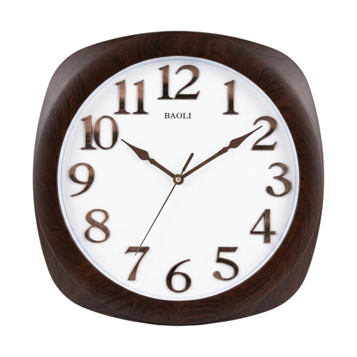 wall clock brown 15"x15" china