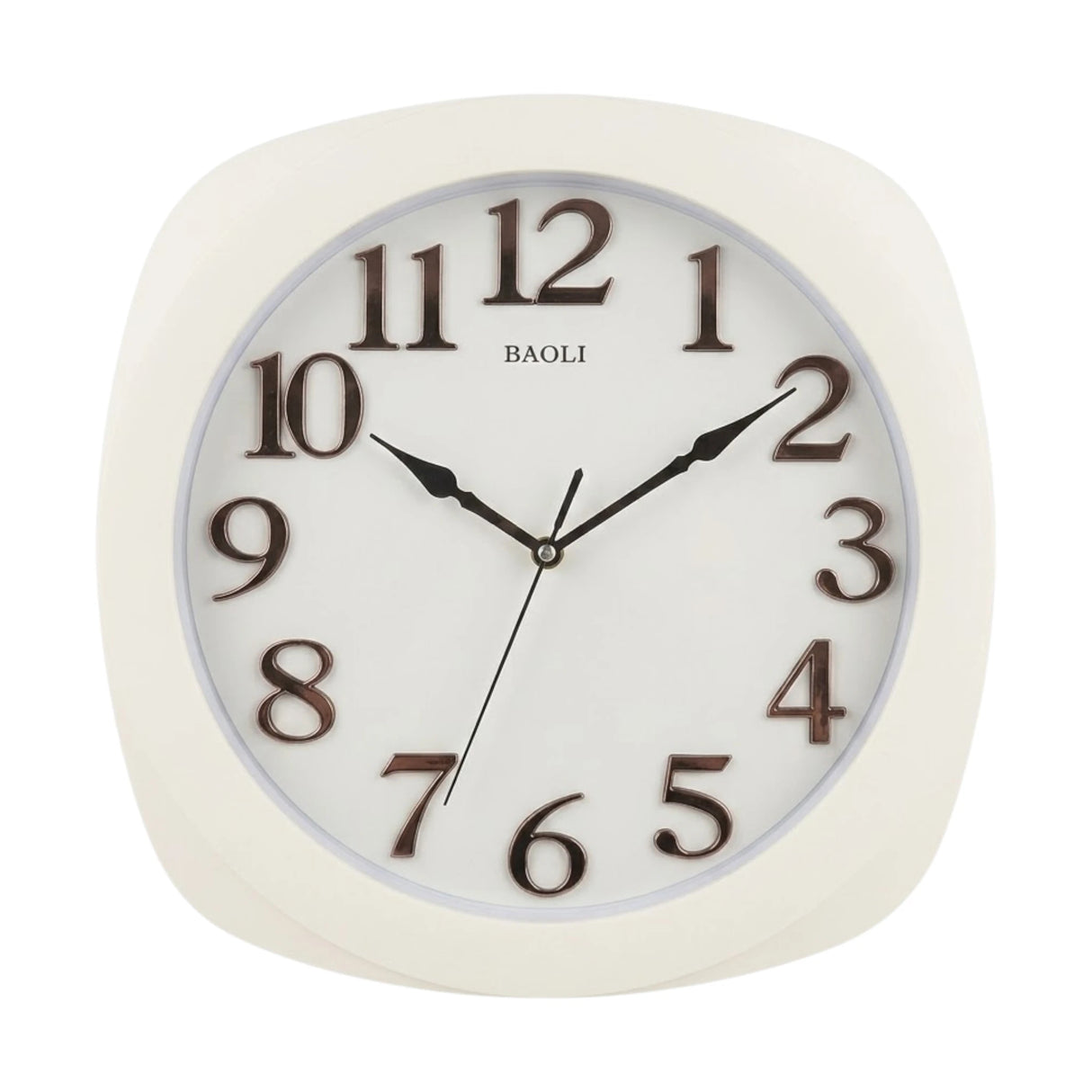 wall clock white 15"x15" china