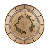 fancy wall clock moving gear golden 18"x18" china