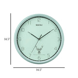 wall clock sky blue 14.5"x14.5" china