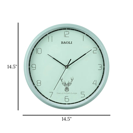 wall clock sky blue 14.5"x14.5" china