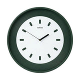 wall clock green & white 17.5"x17.5" china
