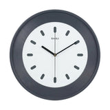 wall clock grey & white 17.5"x17.5" china