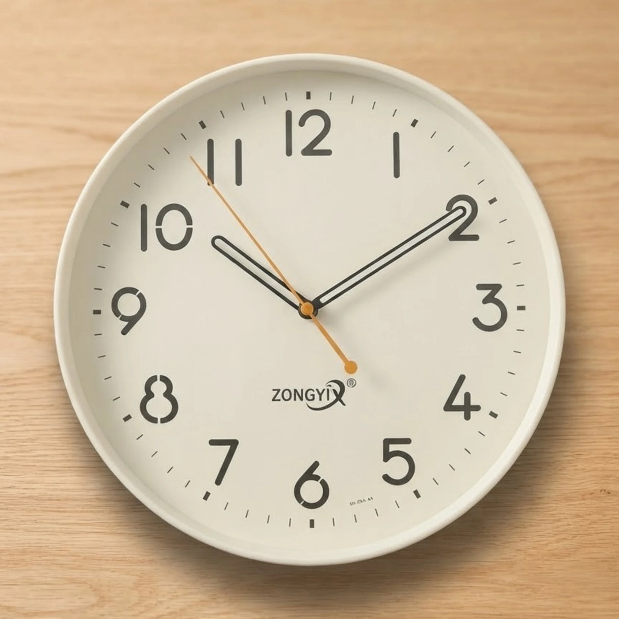 wall clock white 12"x12" china