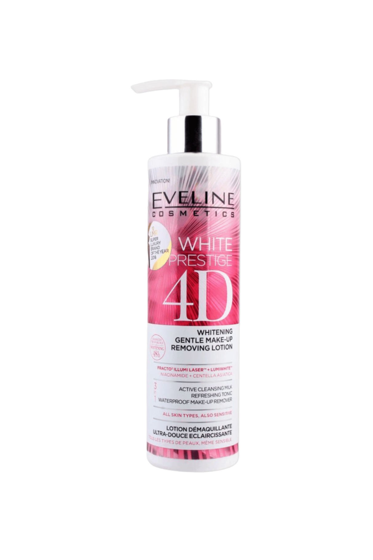 eveline makeup remover lotion 4d 245ml