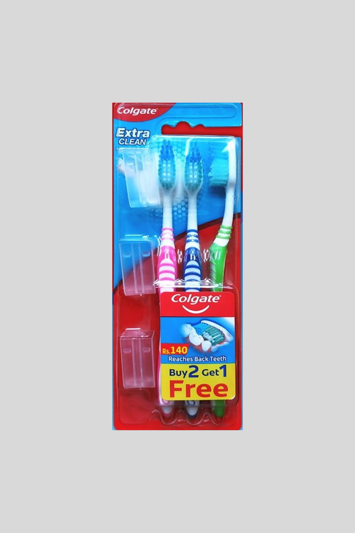 colgate tooth brush extra clean soft 3p