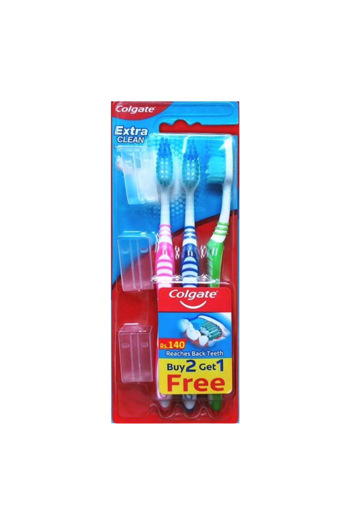 colgate tooth brush extra clean soft 3p