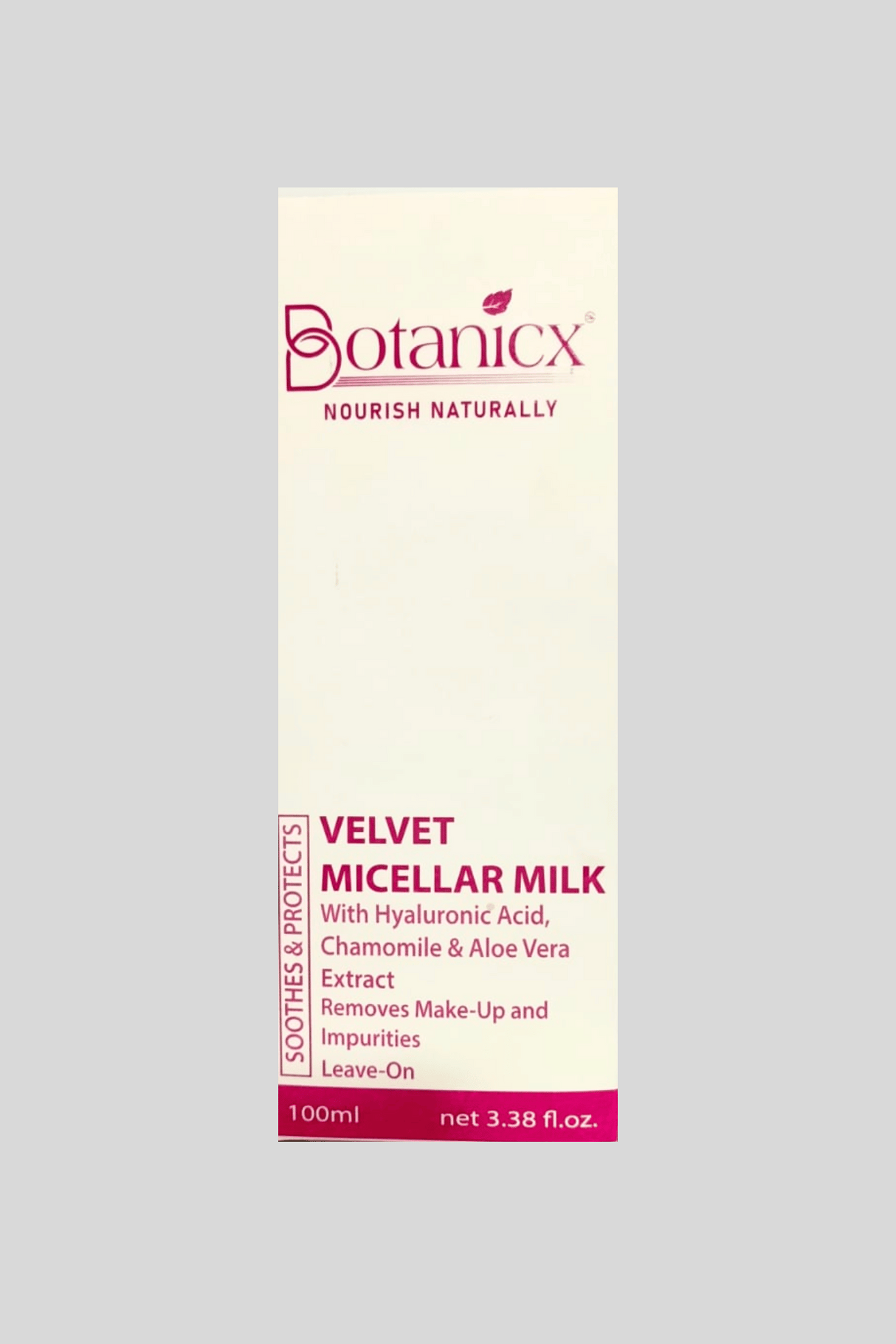 botanicx micellar milk velvet 100ml