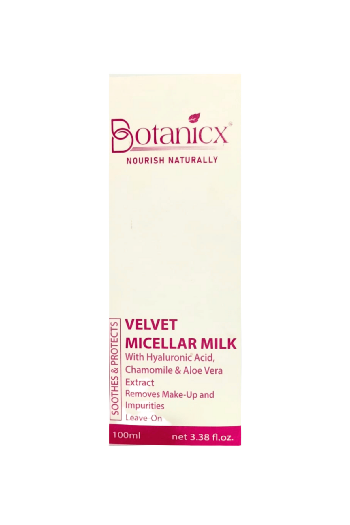 botanicx micellar milk velvet 100ml