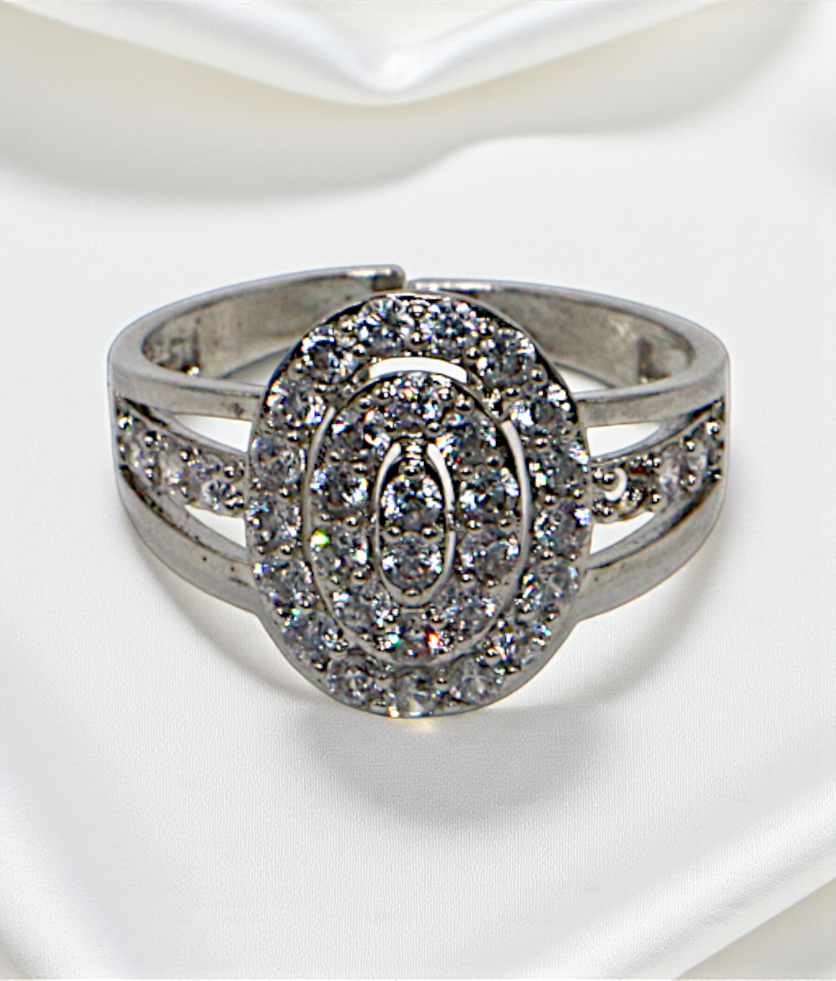 ring adjustable casual stone