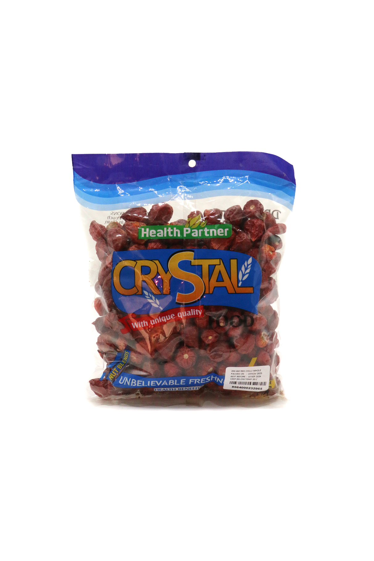 crystal red chilli whole 200g