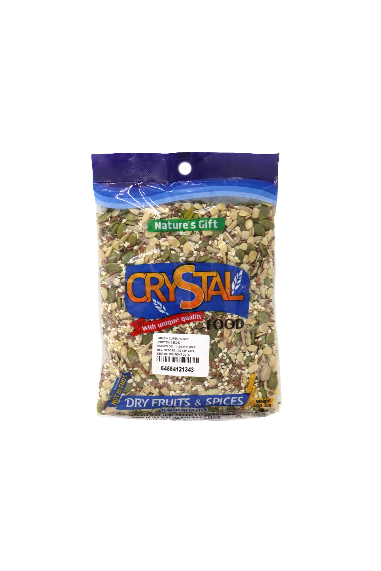 crystal super power protein seeds 200g