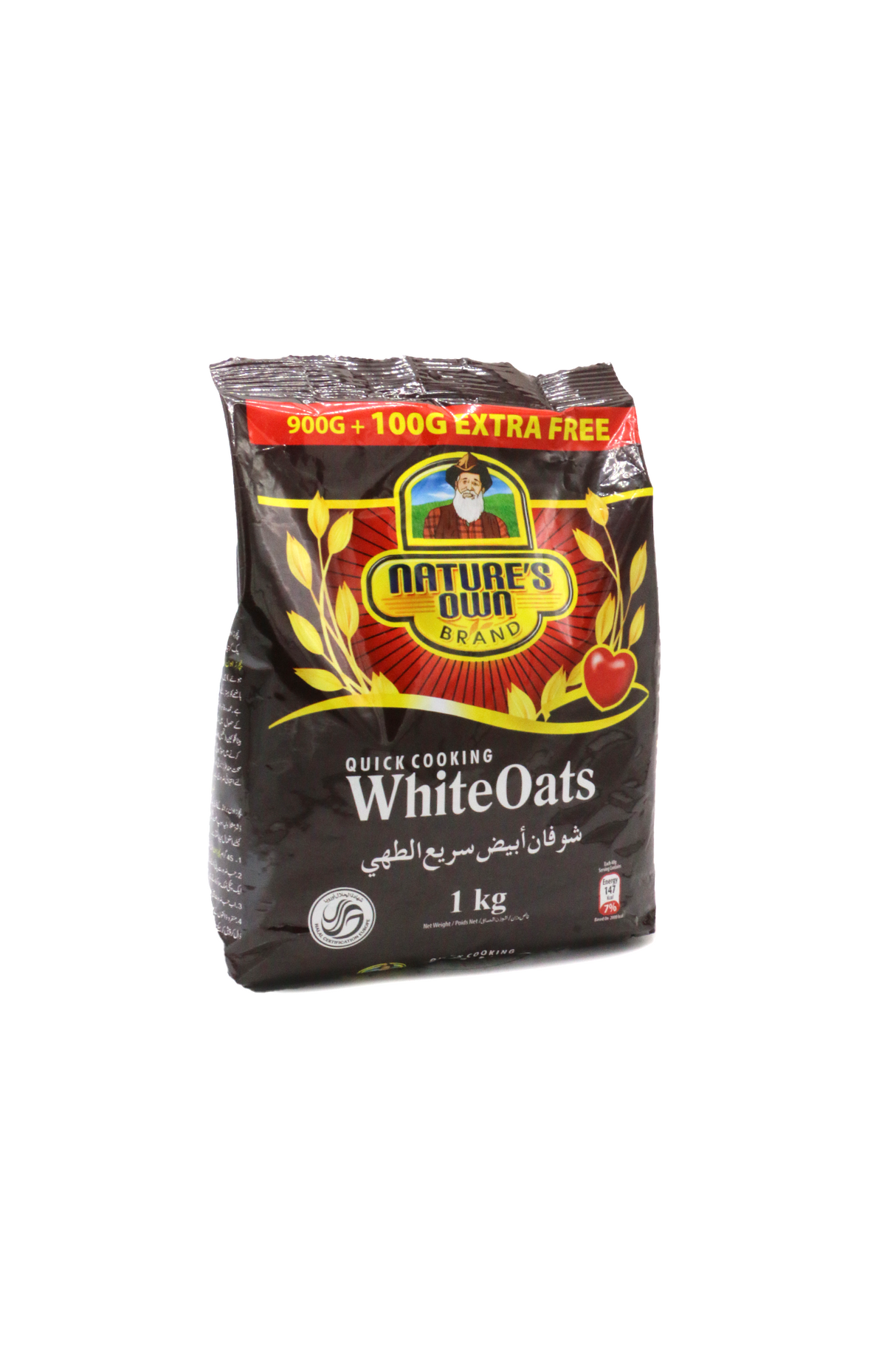 natures own white oats 1kg