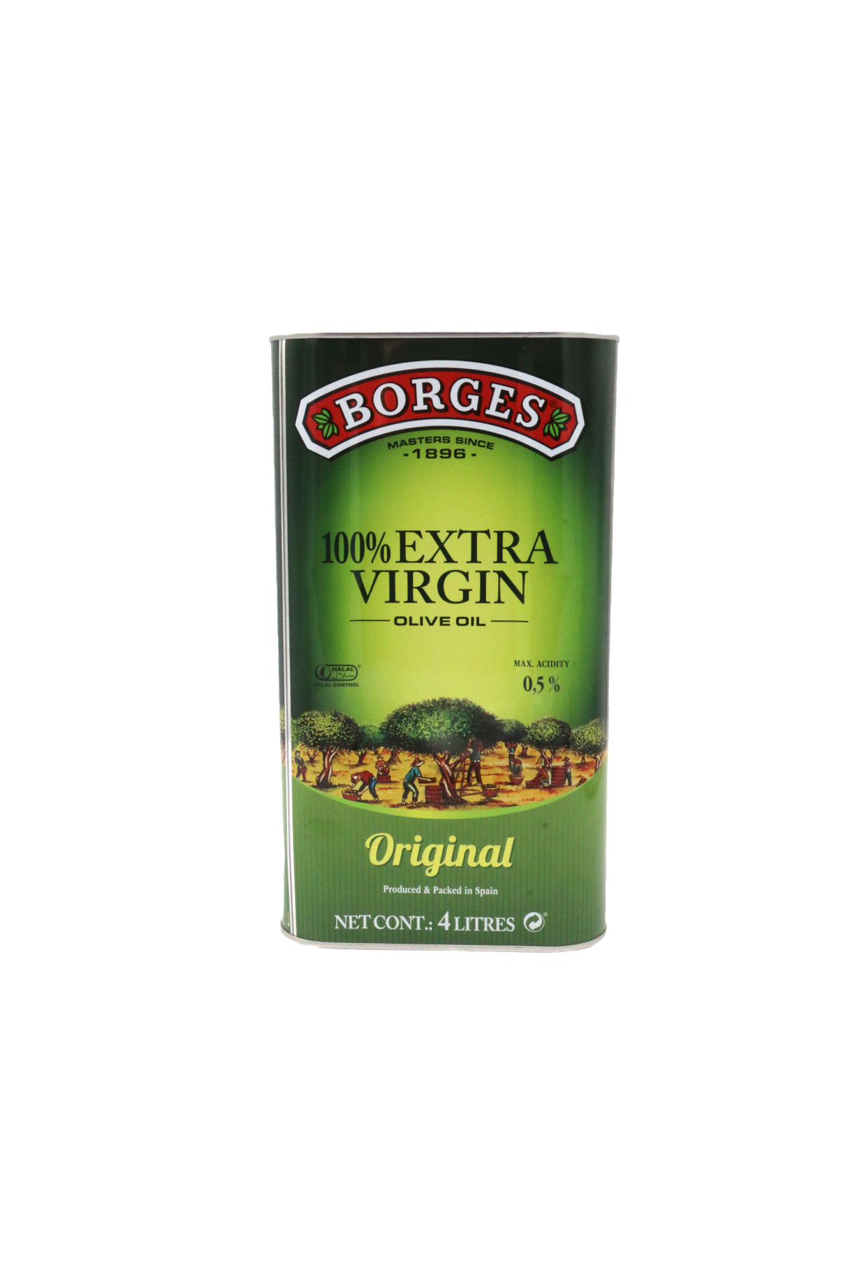borges oilve oil extra virgin 4.4l tin