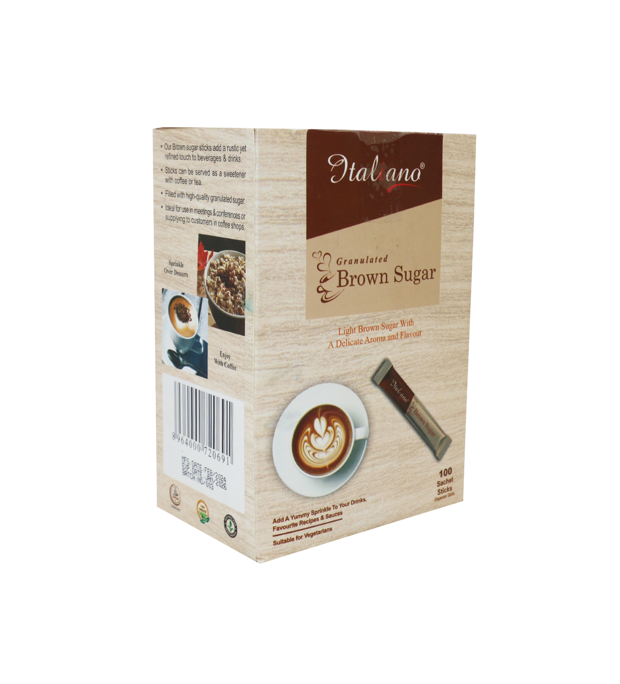 italiano brown sugar sachet 100pc
