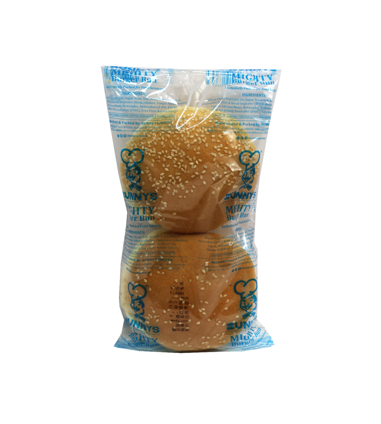 bunnys burgur bun mighty 160g 2pc