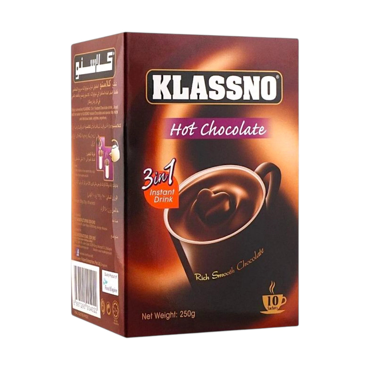 klassno hot chocolate 3in1 instant 25g malaysia
