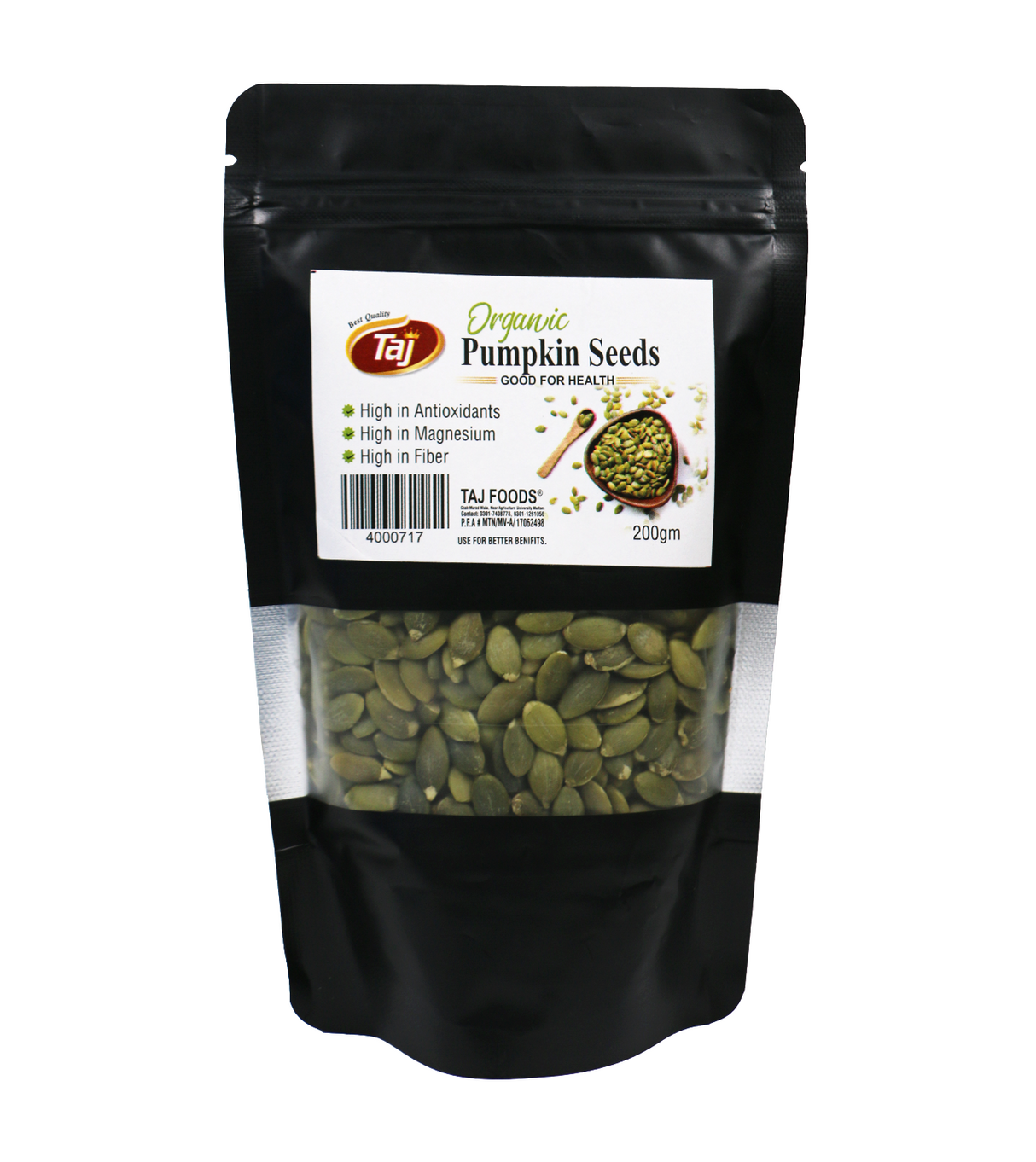 taj pumpkin seeds pouch 200g